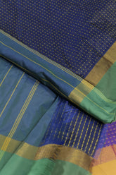 Arani Pattu saree with contrast green border and blouse piece